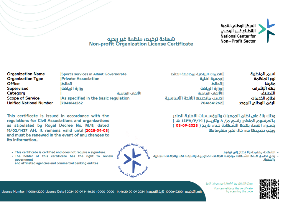 شهادة التسجيل